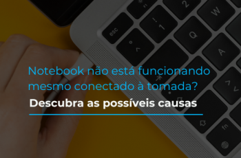 Ilustrar um notebook conectado à tomada